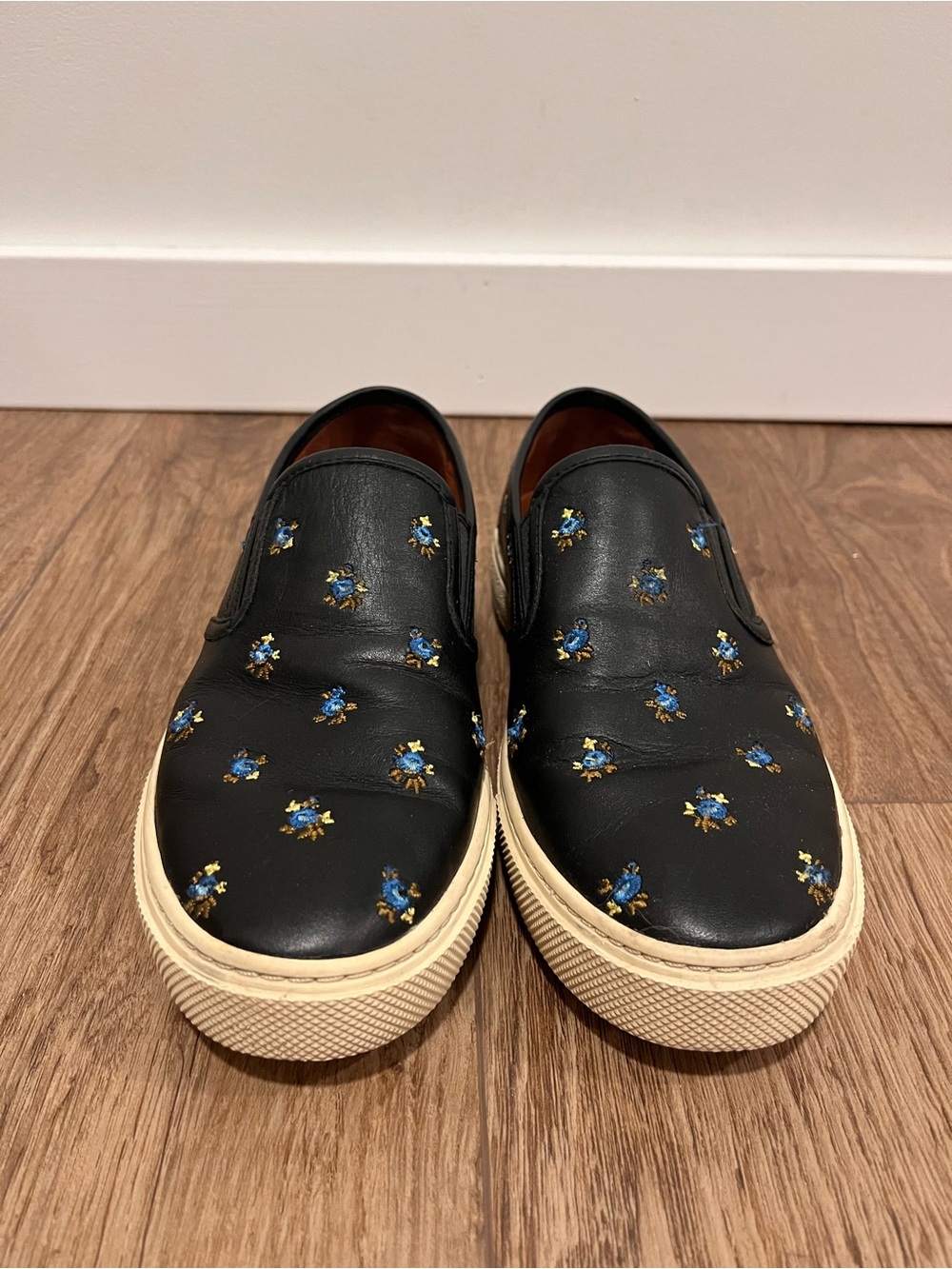 COACH Prairie Floral Leather Slip On Sneaker - Picture 4 of 13
